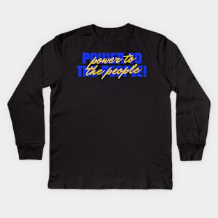 Empowering Activism: Power to the People Kids Long Sleeve T-Shirt